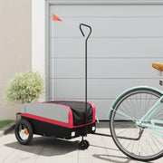 Bicycle trailer 30 kg iron black and red