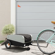 Bicycle trailer 30 kg iron black and grey