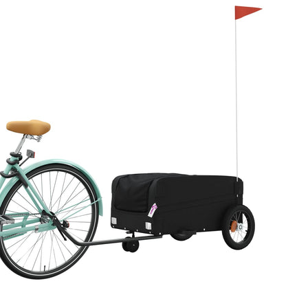 Fietstrailer 30 kg ijzer zwart