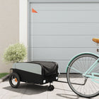 Fietstrailer 30 kg ijzer zwart 122x53x53 cm