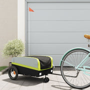 Bicycle trailer 30 kg iron black and green