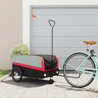 Bicycle trailer 45 kg iron black and red