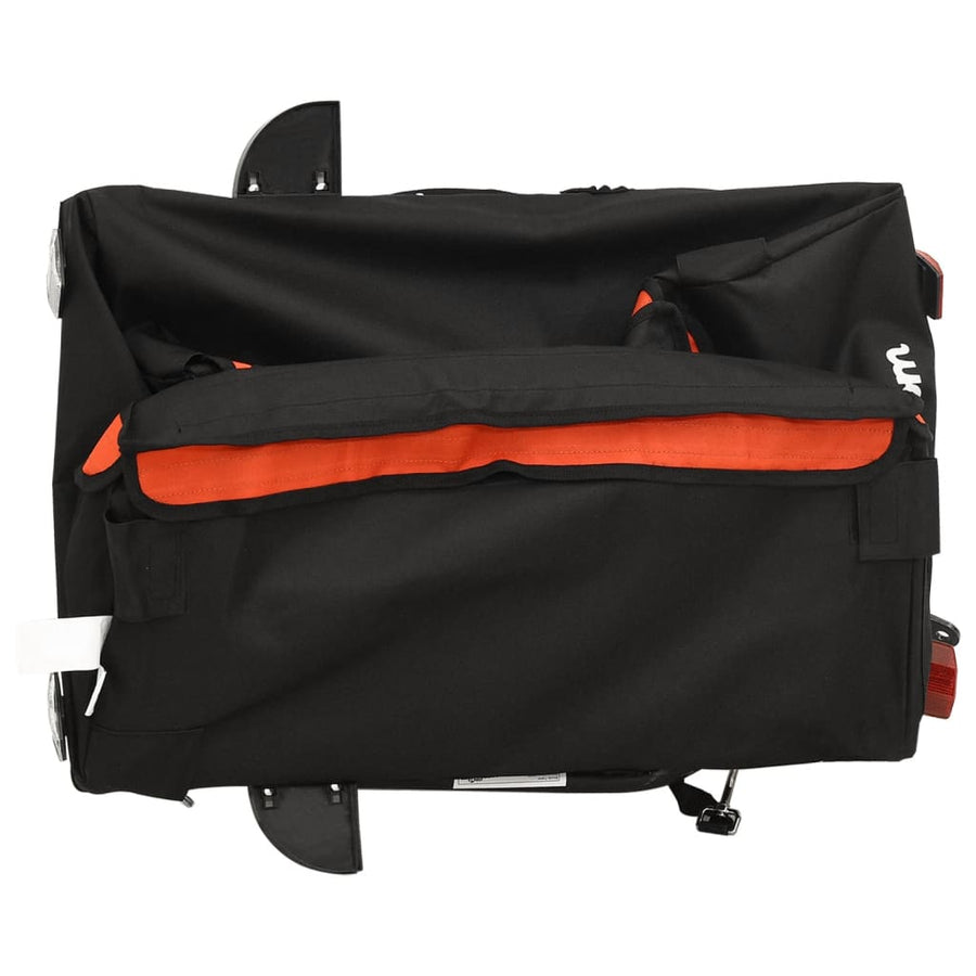 Fietstrailer 30 kg ijzer zwart en oranje 120 x 54 x 44 cm Oranje