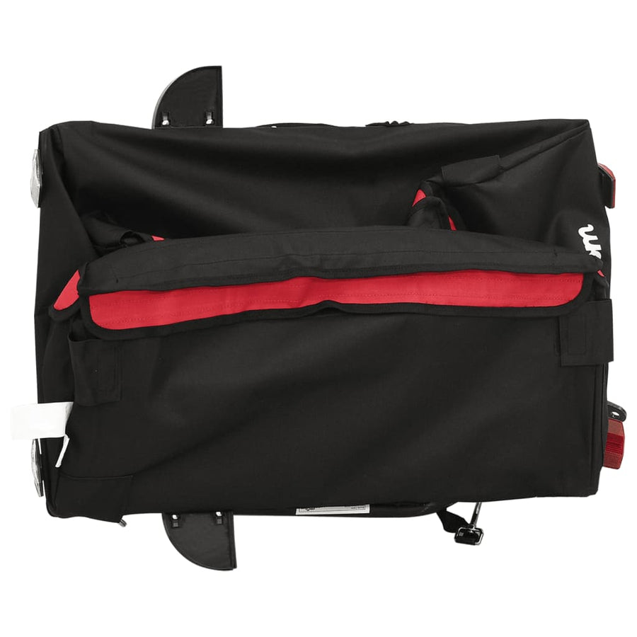 Fietstrailer 30 kg ijzer zwart en rood 120 x 54 x 44 cm Rood