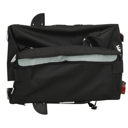 Fietstrailer 30 kg ijzer zwart en grijs 120 x 54 x 44 cm Grijs