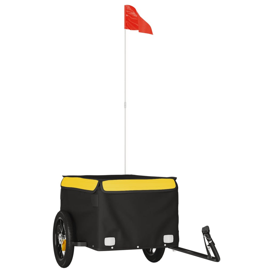 Fietstrailer 30 Kg Ijzer Zwart En 120 x 54 x 44 cm