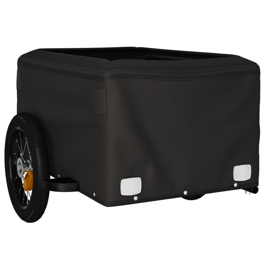 Fietstrailer 30 Kg Ijzer Zwart En 120 x 54 x 44 cm