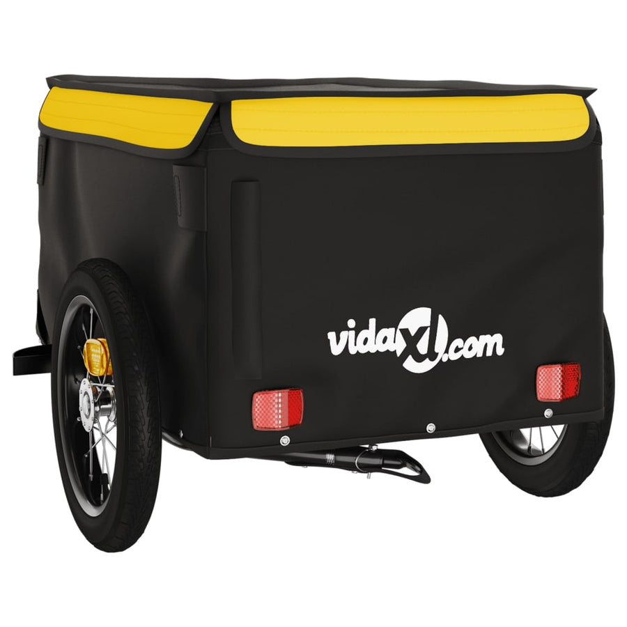 Fietstrailer 30 Kg Ijzer Zwart En 120 x 54 x 44 cm