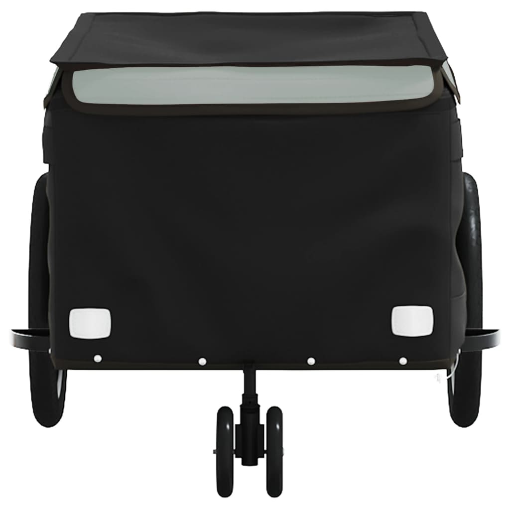 Fietstrailer 30 kg ijzer zwart en grijs