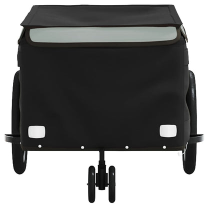 Fietstrailer 30 kg ijzer zwart en grijs