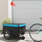 Bicycle trailer 45 kg iron black and blue