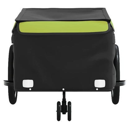 Fietstrailer 45 Kg Ijzer Zwart En Groen 62.5 x 124 x 52 cm