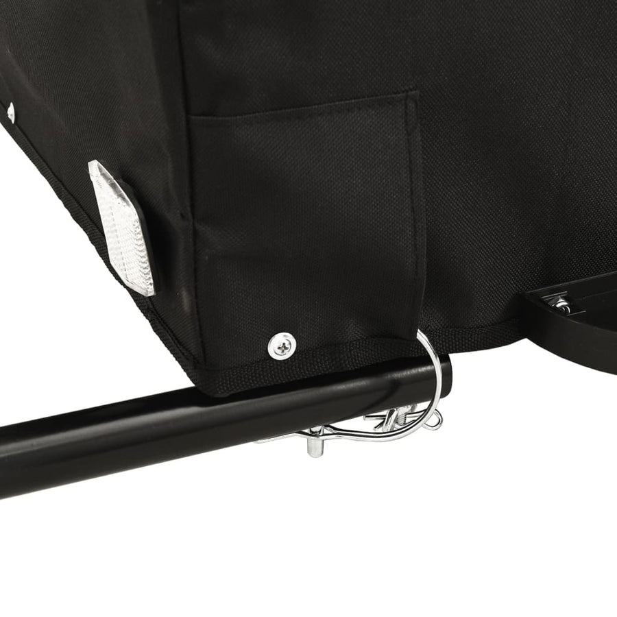 Fietstrailer 45 Kg Ijzer Zwart En Groen 62.5 x 124 x 52 cm