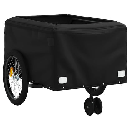 Fietstrailer 45 kg ijzer zwart en 137 x 68 x 59 cm Rood