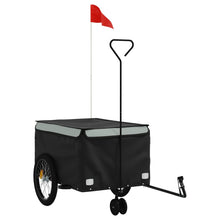 Fietstrailer 45 Kg Ijzer Zwart En Grijs 137 x 68 x 59 cm