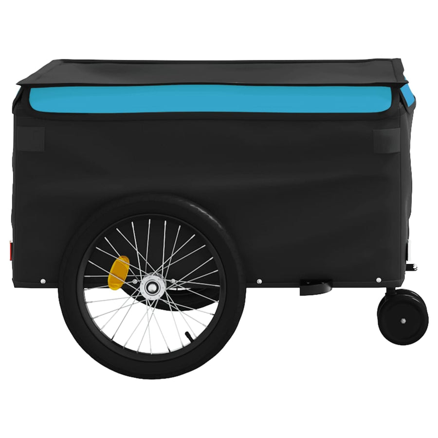 Fietstrailer 45 Kg Ijzer Zwart En 137 x 68 x 59 cm