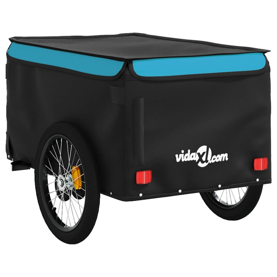 Fietstrailer 45 Kg Ijzer Zwart En 137 x 68 x 59 cm
