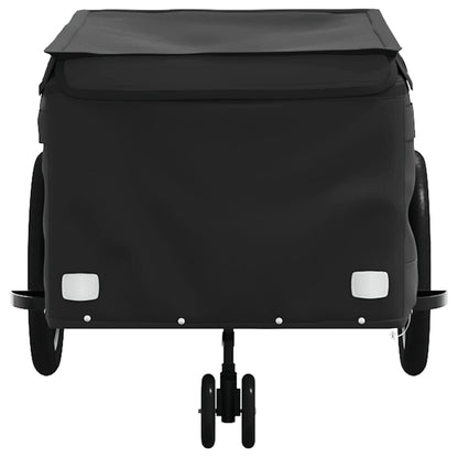 Fietstrailer 45 kg ijzer 137 x 68 x 59 cm Zwart