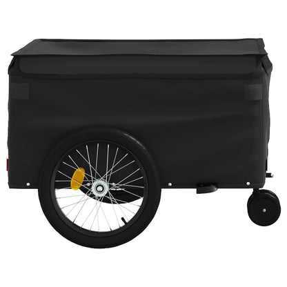 Fietstrailer 45 kg ijzer 137 x 68 x 59 cm Zwart