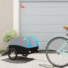 Fietstrailer 30 kg ijzer zwart blauw