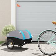 Fietstrailer 30 kg ijzer zwart blauw