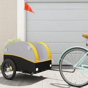 Fietstrailer 45 kg ijzer zwart geel