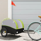 Bicycle trailer 45 kg iron black and green