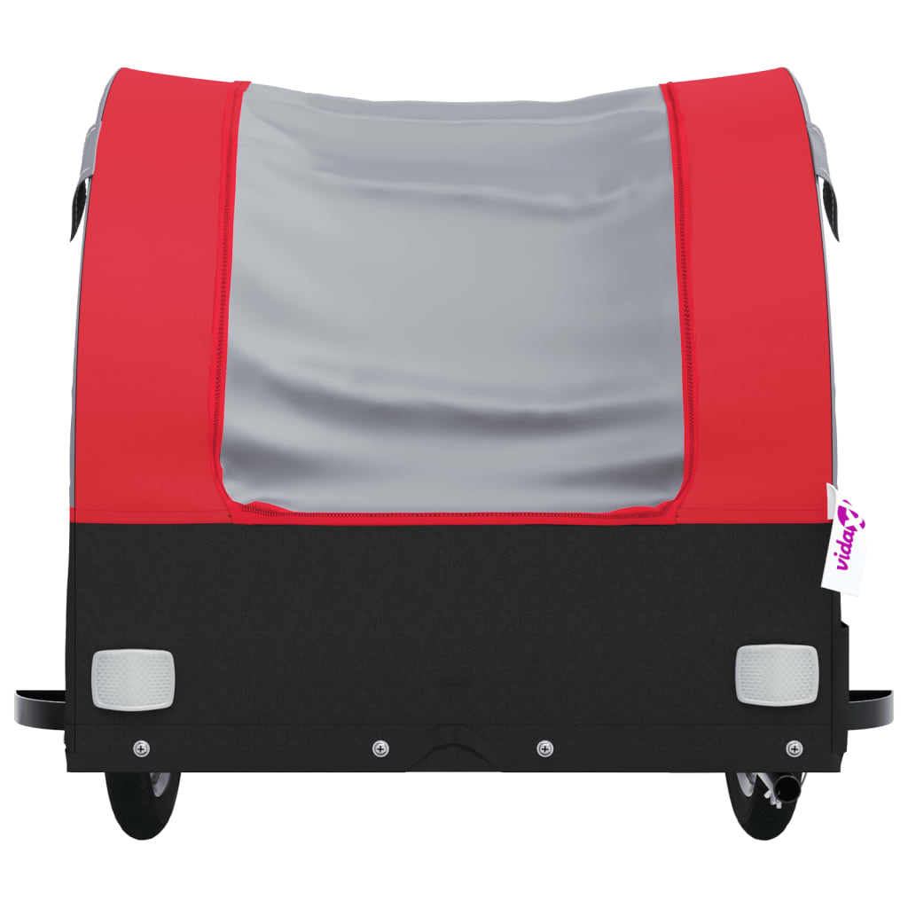 Fietstrailer 45 Kg Ijzer Zwart En 133 x 68 x 68 cm