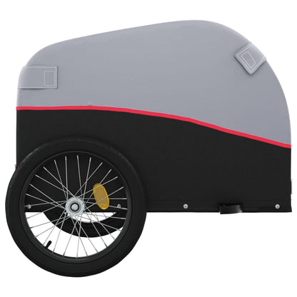 Fietstrailer 45 Kg Ijzer Zwart En 133 x 68 x 68 cm