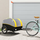 Bicycle trailer 45 kg iron black and yellow