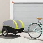 Fietstrailer 133x68x68 cm ijzer zwart groen