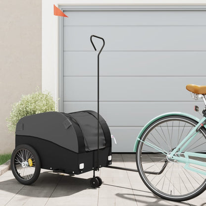 Fietstrailer 45 kg ijzer zwart