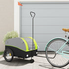 Bicycle trailer 45 kg iron black and green