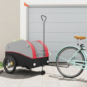 Fietstrailer 45 kg ijzer zwart rood