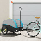 Bicycle trailer 45 kg iron black and blue