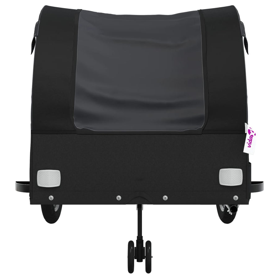 Fietstrailer 45 kg ijzer zwart