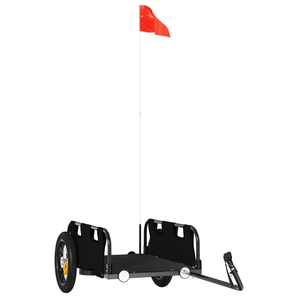 Fietskar Oxfordstof En Ijzer Zwart 122 x 53 x 33 cm