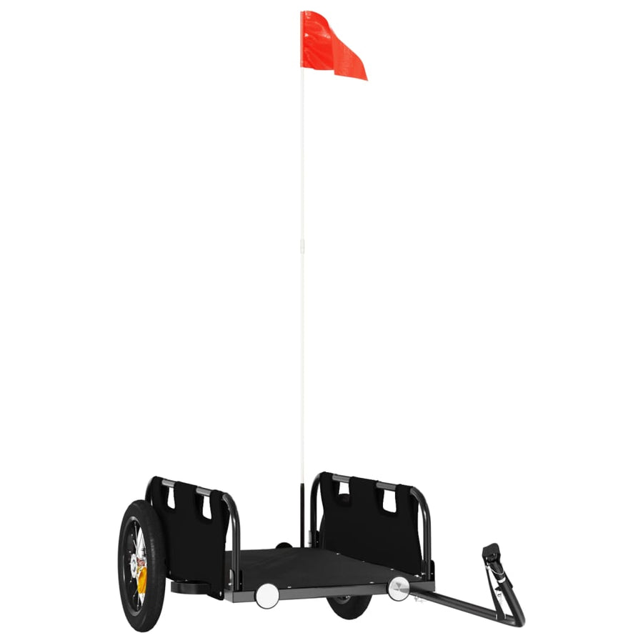 Fietskar Oxfordstof En Ijzer Zwart 122 x 53 x 33 cm