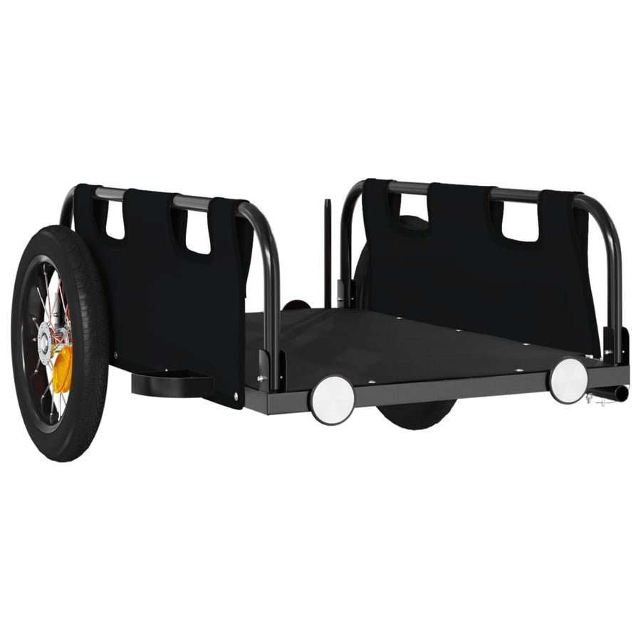 Fietskar Oxfordstof En Ijzer Zwart 122 x 53 x 33 cm