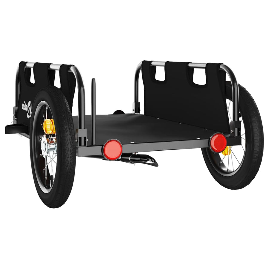 Fietskar Oxfordstof En Ijzer Zwart 122 x 53 x 33 cm