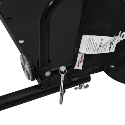 Fietskar Oxfordstof En Ijzer Zwart 122 x 53 x 33 cm