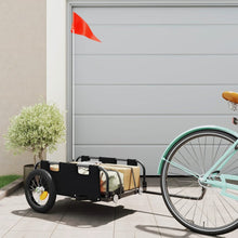 Fietskar Oxfordstof En Ijzer Zwart 122 x 53 x 33 cm