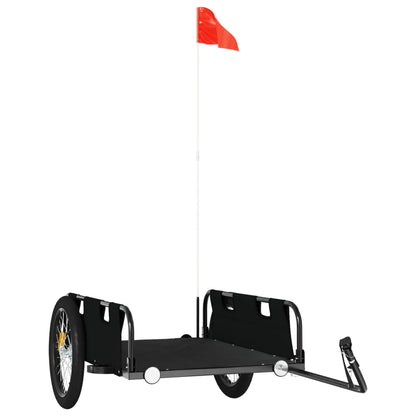 Fietskar Oxfordstof En Ijzer Zwart 135 x 68 x 38.5 cm