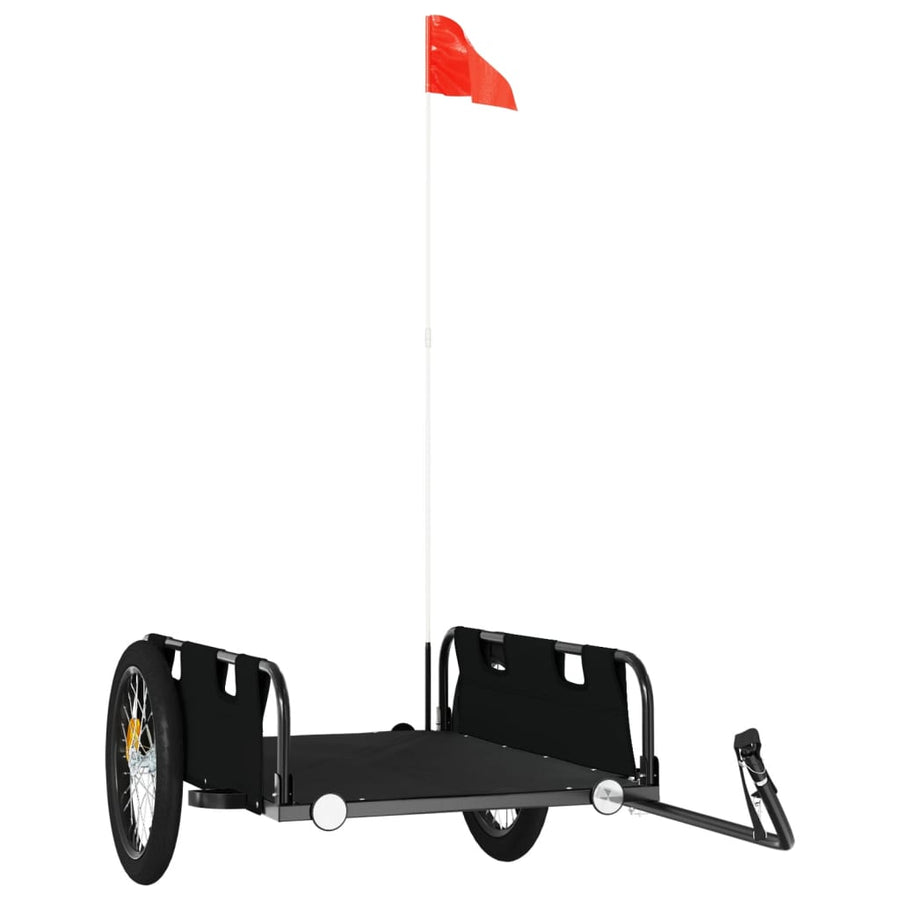 Fietskar Oxfordstof En Ijzer Zwart 135 x 68 x 38.5 cm