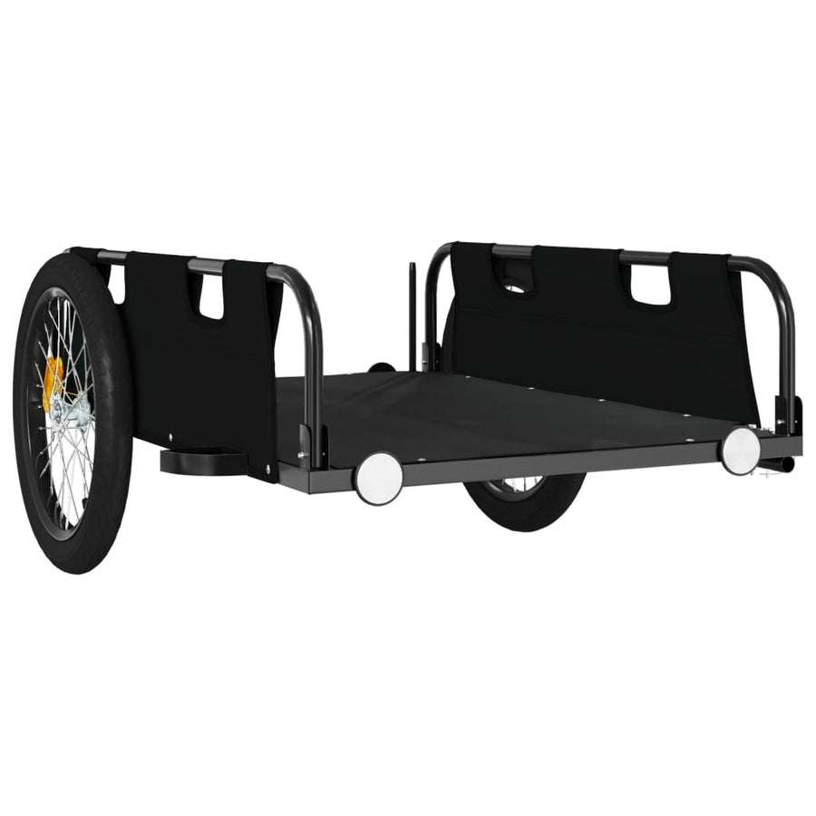 Fietskar Oxfordstof En Ijzer Zwart 135 x 68 x 38.5 cm