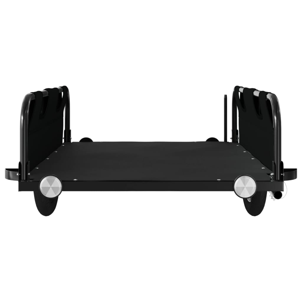 Fietskar Oxfordstof En Ijzer Zwart 135 x 68 x 38.5 cm