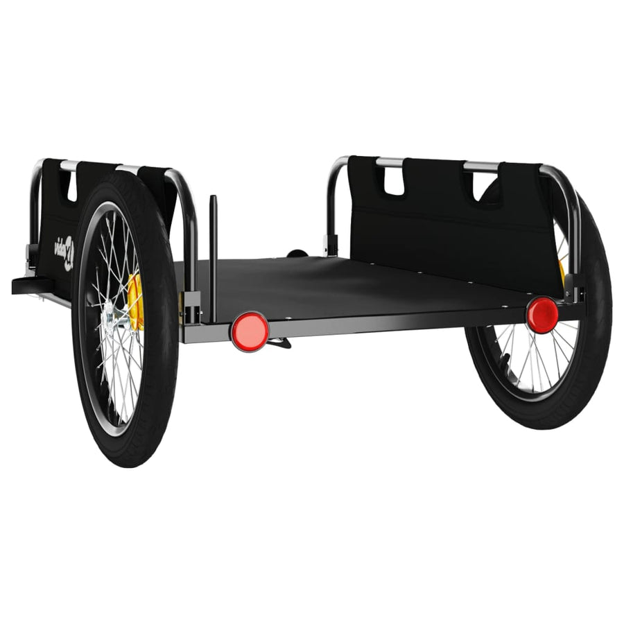 Fietskar Oxfordstof En Ijzer Zwart 135 x 68 x 38.5 cm