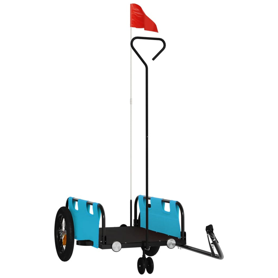 Fietstrailer Oxford Stof En Ijzer Blauw 123 x 52.5 x 33 cm