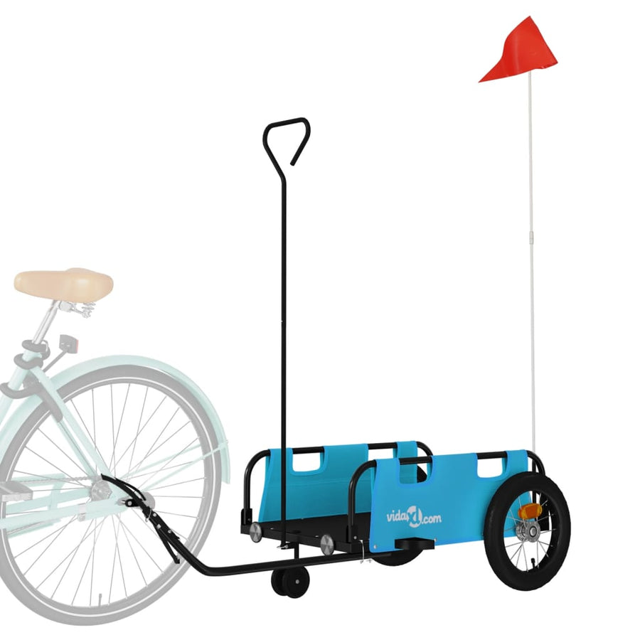 Fietstrailer Oxford Stof En Ijzer Blauw 123 x 52.5 x 33 cm