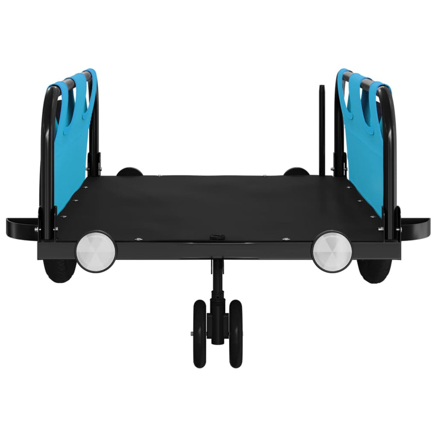 Fietstrailer Oxford Stof En Ijzer Blauw 123 x 52.5 x 33 cm